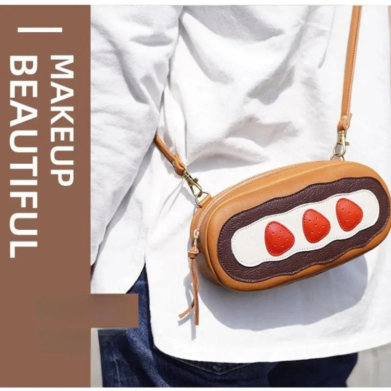 Сумка через плечо с клубничным хлебом сумка коробка для хранения канцелярских