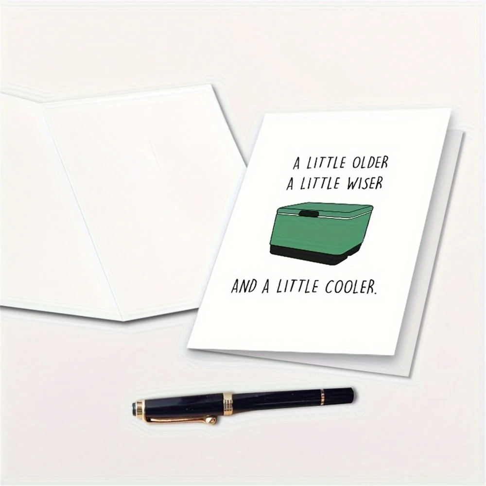 1 Шт. Забавная Охлаждающая Открытка На День Рождения Для Мужчин И Женщин Кляп