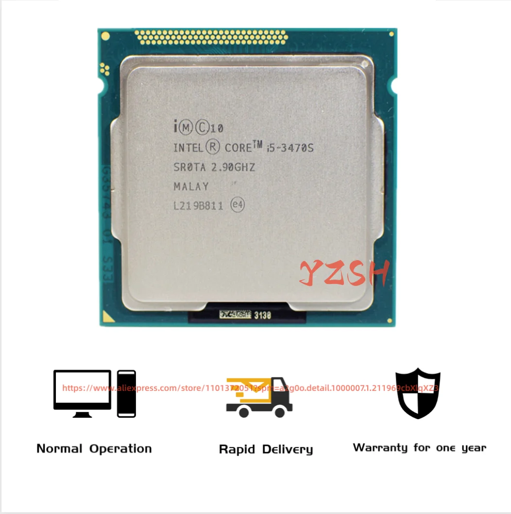 Процессор Intel Core i5-3470S i5 3470S 2,9 ГГц четырехъядерный четырехпоточный Процессор 6 Мб 65 Вт LGA 1155