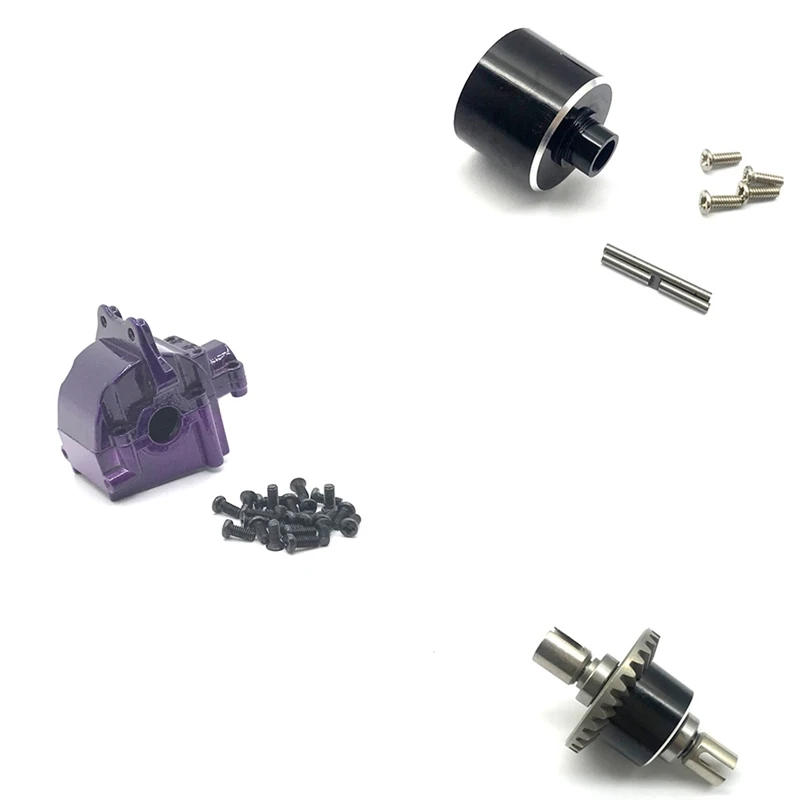 

Металлический дифференциал и коробка передач, Крышка корпуса для Wltoys 144001 124019 124018 RC автомобиля, обновленные детали, аксессуары