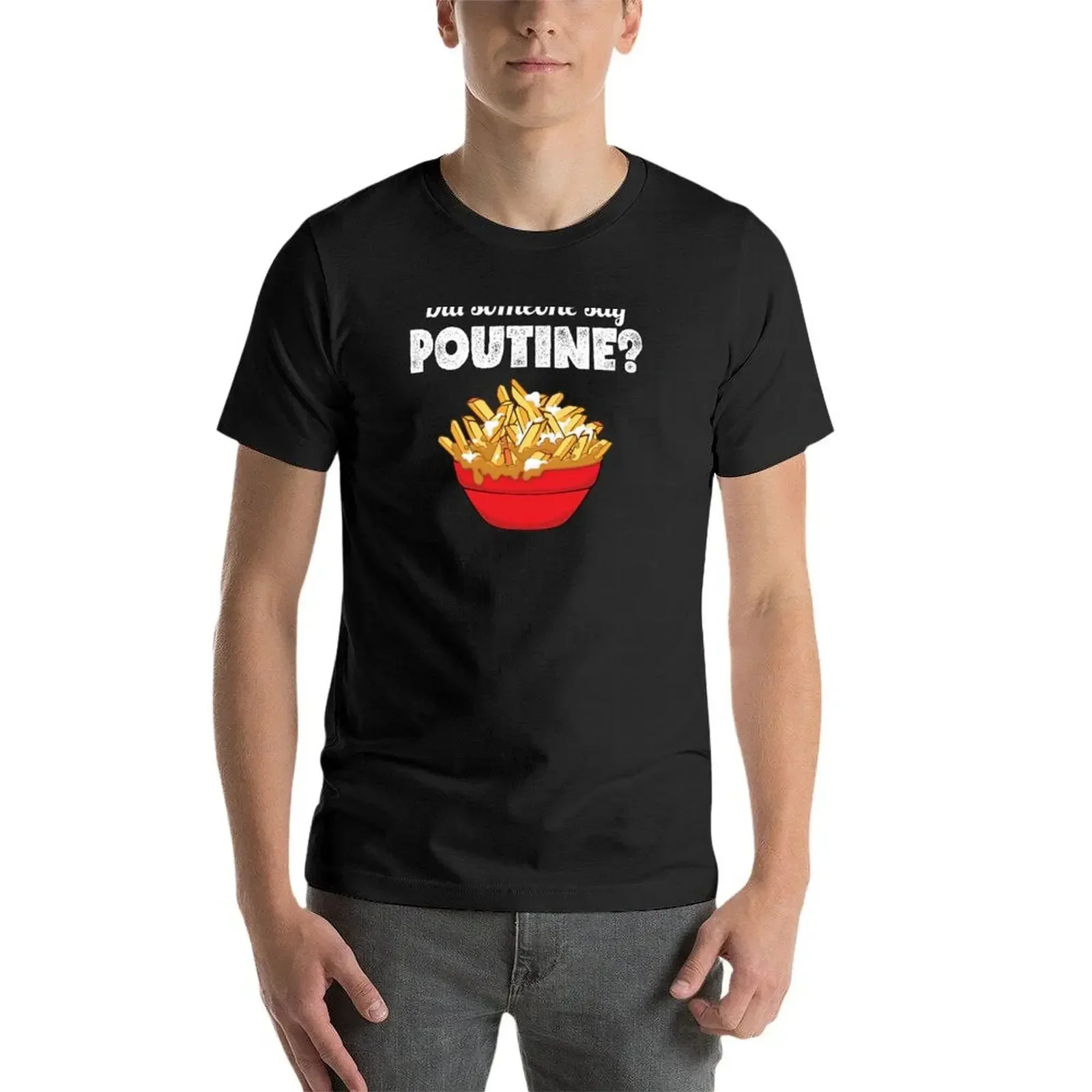 Забавная футболка с принтом Canadian Pride Did Someone Say Poutine футболки баскетбольным
