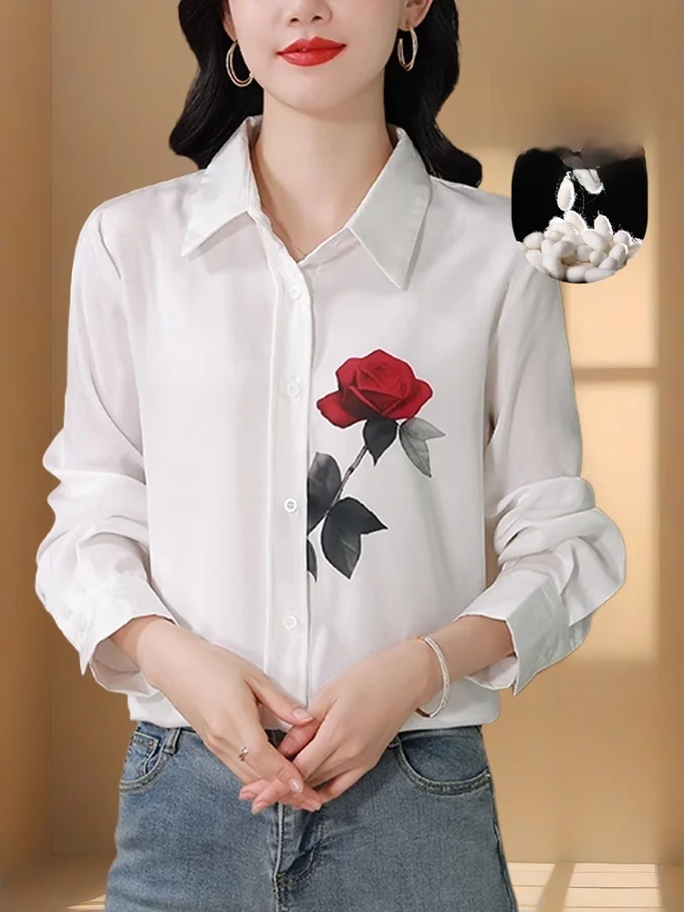 Ханчжоу высококачественные знаменитые шелковые рубашки женская рубашка с