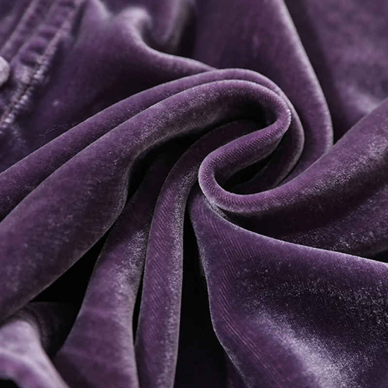 BirdTree элегантная бархатная рубашка из натурального шелка женская с пышными