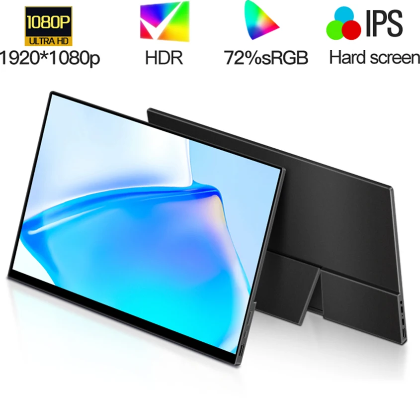 Портативный монитор WEICHENSI 17 3 дюйма 1080p x 0 Type-c USB HDMI |