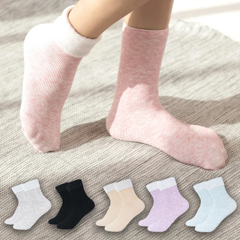 Thermal Socks Winter Women Thicken Thermal Wool Cashmere Snow Socks Seamless Soft Solid Velvet Boots Floor Sleep Sock for Unisex