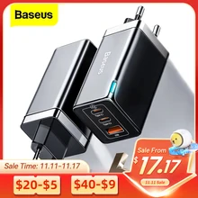 Baseus GaN 65W USB C 충전기 빠른 충전 4.0 3.0 QC4.0 QC PD3.0 PD USB-C 유형 C 빠른 USB 충전기 14 13 Pro MacBook