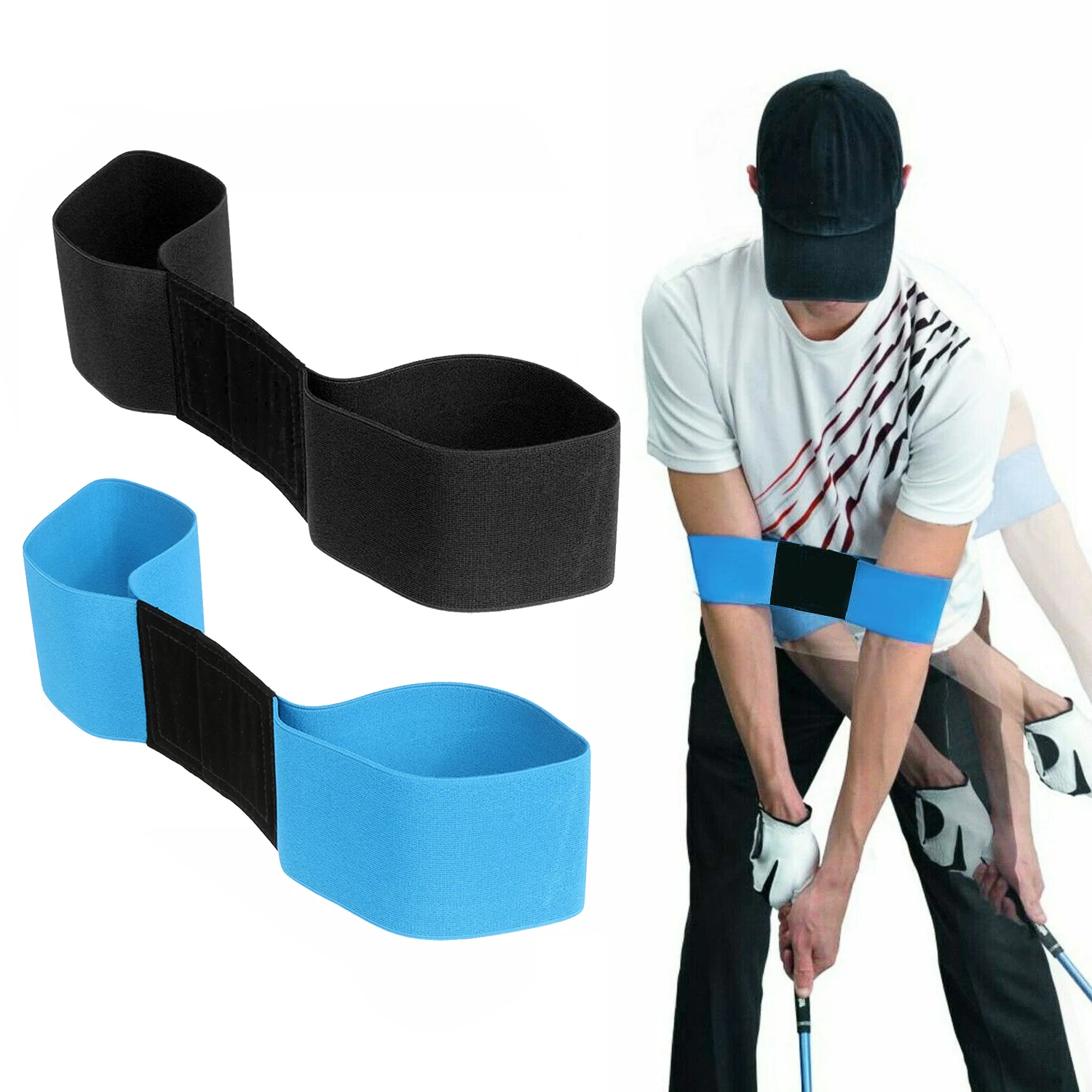 

New Golf Swing Trainer Arm Belt Gesture Alignment Training Aid Outdoor Sports For Golf Sports Accessory Professional Elastic