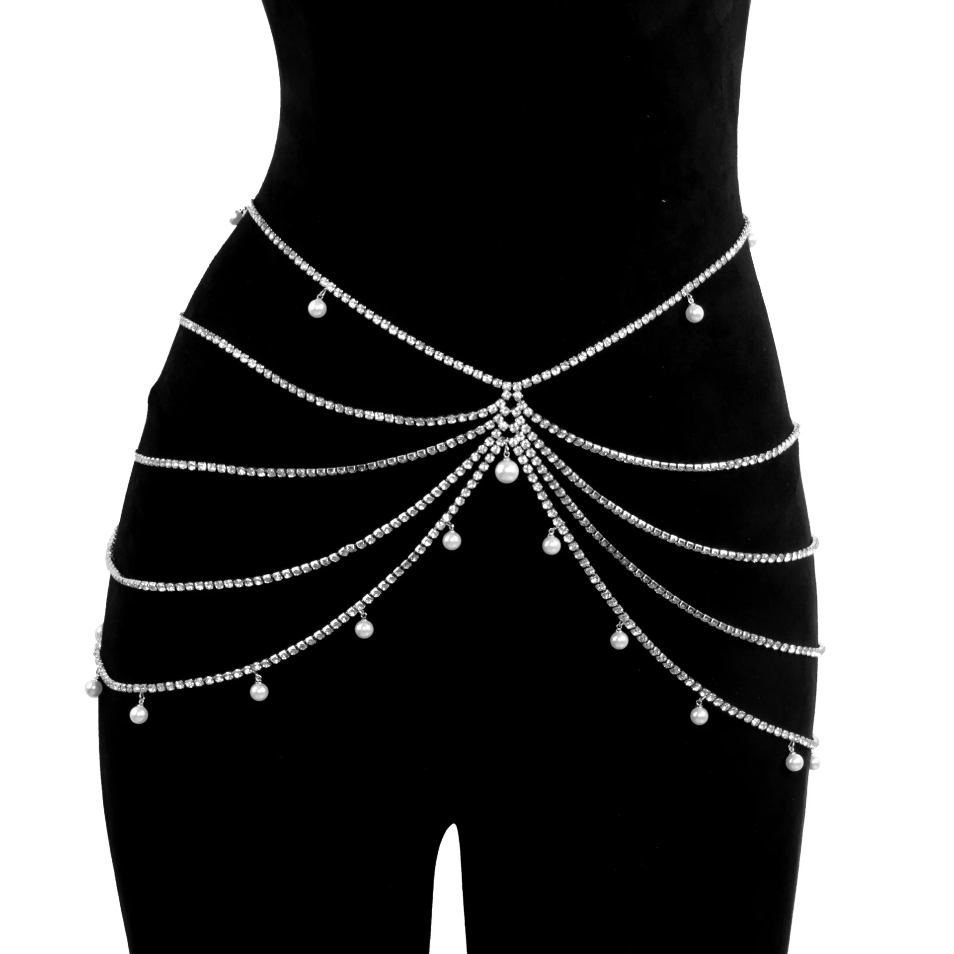 Богемная многослойная сексуальная стильная женская цепочка на талию