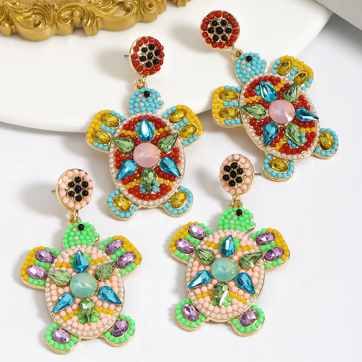 Классические стильные серьги-гвоздики в форме животных для женщин