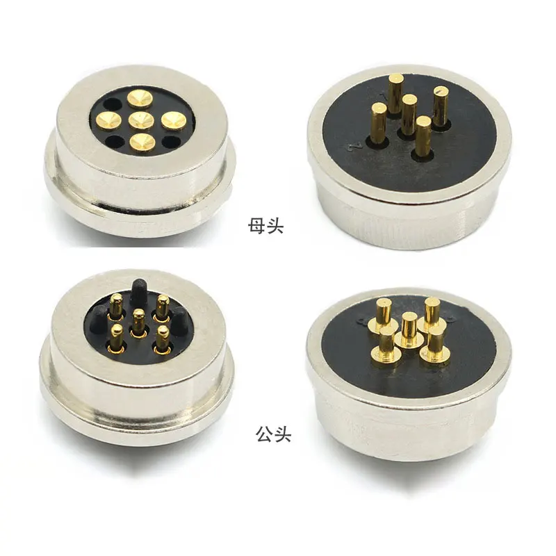 

Магнитный зарядный док-станция, разъемы "папа-мама", серебристый