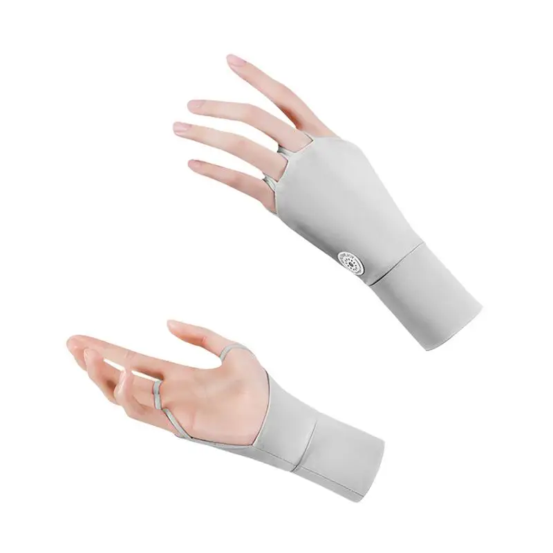 

Перчатки для гольфа, солнцезащитные перчатки без пальцев, дышащие тренировочные перчатки со встроенными повязками на запястье, идеально по...