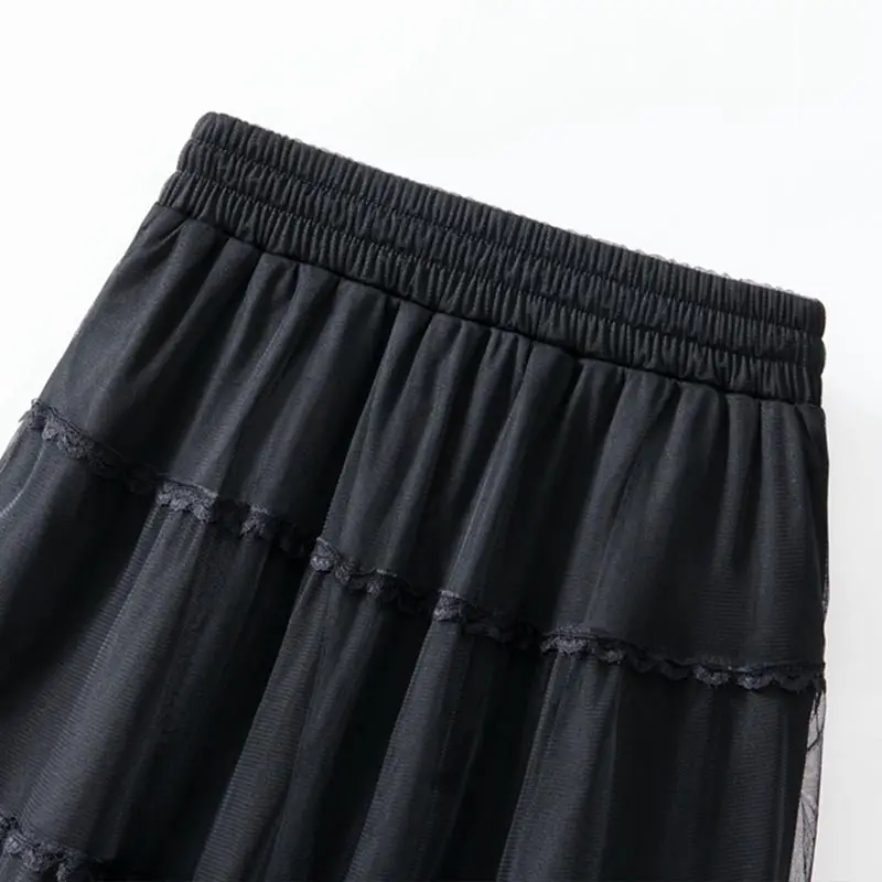 Женская винтажная длинная юбка Y2K Mexh