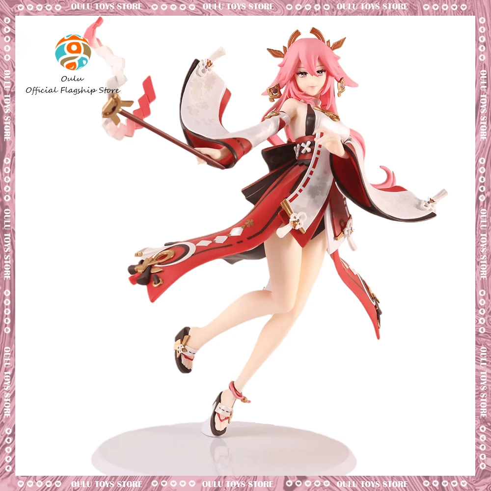 

Anime Genshin Impact Yae Miko Anime Figure 25cm Pvc Statue Figurine Model Collection Model Doll Decorative Ornaments Gifts