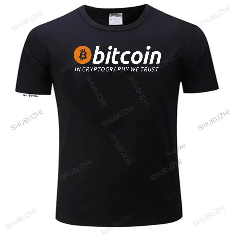 

Men crew neck tshirt cotton brand tee-shirt black Bitcoin In Cryptography new arriverd men's short sleeve tshirts print t-shirt