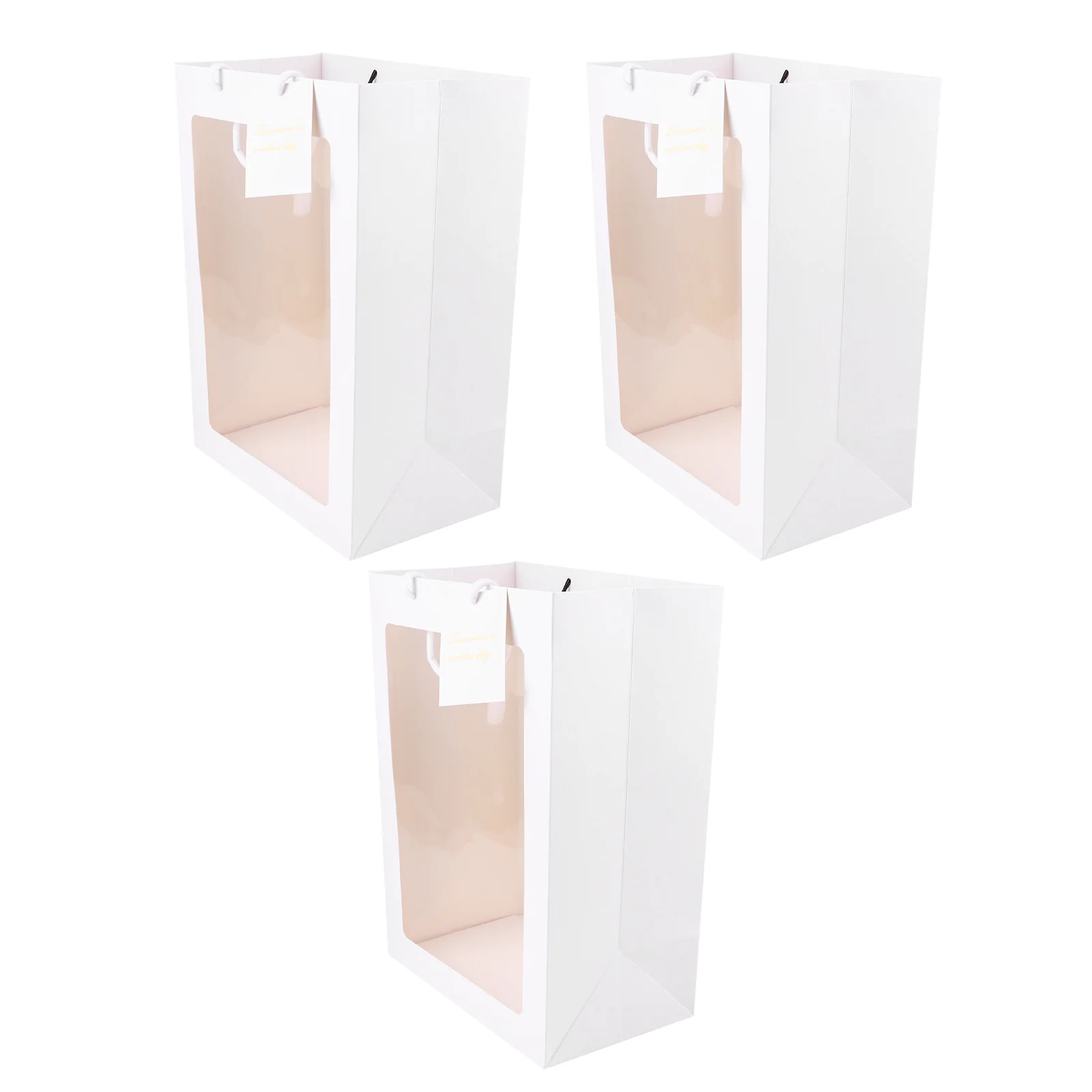 

3 Pcs Bouquet Packaging Bag Gift Wrapping Bags Christmas Gift Bag Paper Flowers Wedding Bouquet Bags Opp Flower Wrapping Bag