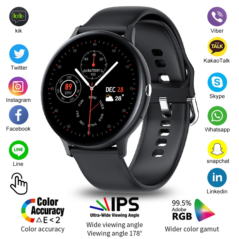

Bluetooth Answer Call Smart Watch Men Full Touch Dial Call Fitness Tracker Waterproof 4G ROM Smartwatch Women For Huawei Xiaomi