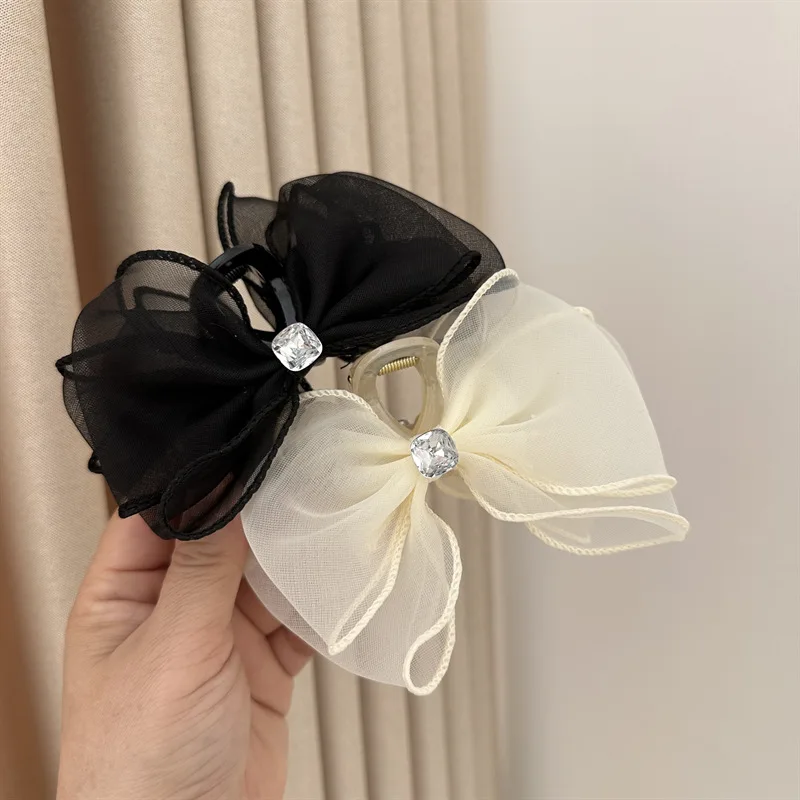 

Hair accessories for women girls butterfly clips korean bow claw Crab vintage rhinestone popular catches summer trendy fashion