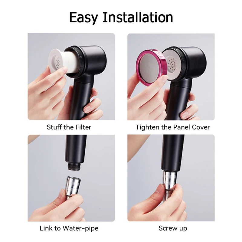 Душевая лейка высокого давления в артерию круглая ручная водосберегающий фильтр