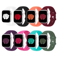band for iwatch 44mm 40mm 45mm 42mm 41mm 38mm silicone replacement strap for iwatch series 7654321 se wristband i watch 7