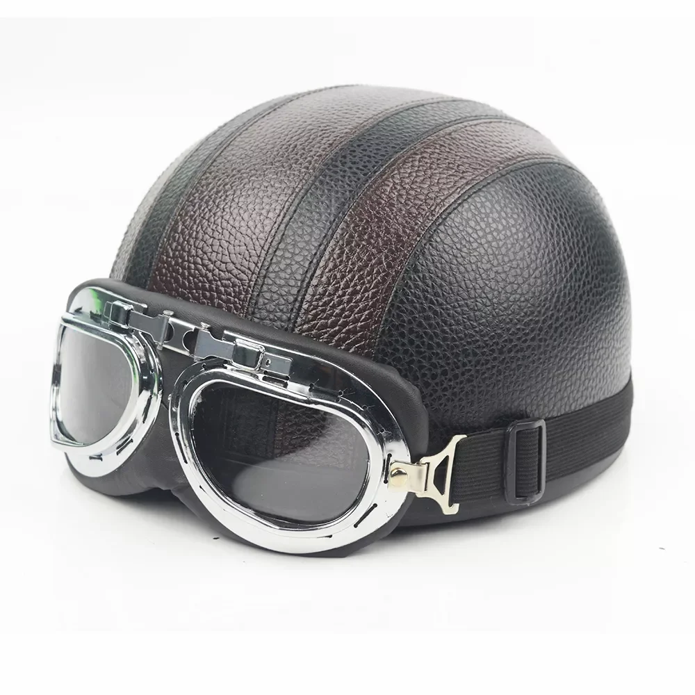 

Helmets Motorcycle Retro Half Cruise Helmet Motorcycle Scooter Helmet For Harley Vintage Motorcycle Moto