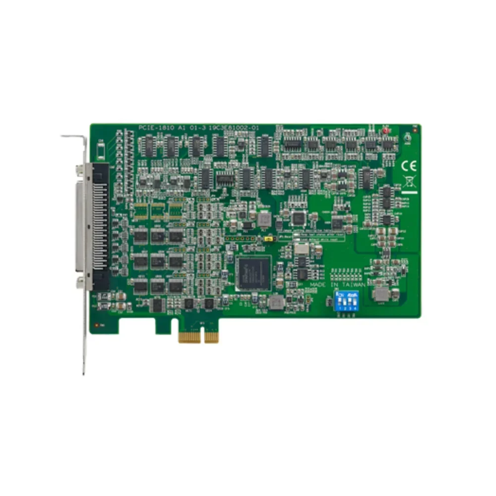 Фото Многофункциональная плата DAQ Advantech PCIE-1810 с 12-битным 16-канальным цифровым/аналоговым вводом-выводом PCI Express и функциями счетчиков №1