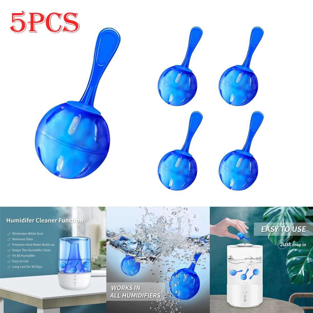

Durable High Quality Hot New Humidifier Cleaner Cleaning Set 5pcs Accessories Ball Cartridges Demineralization