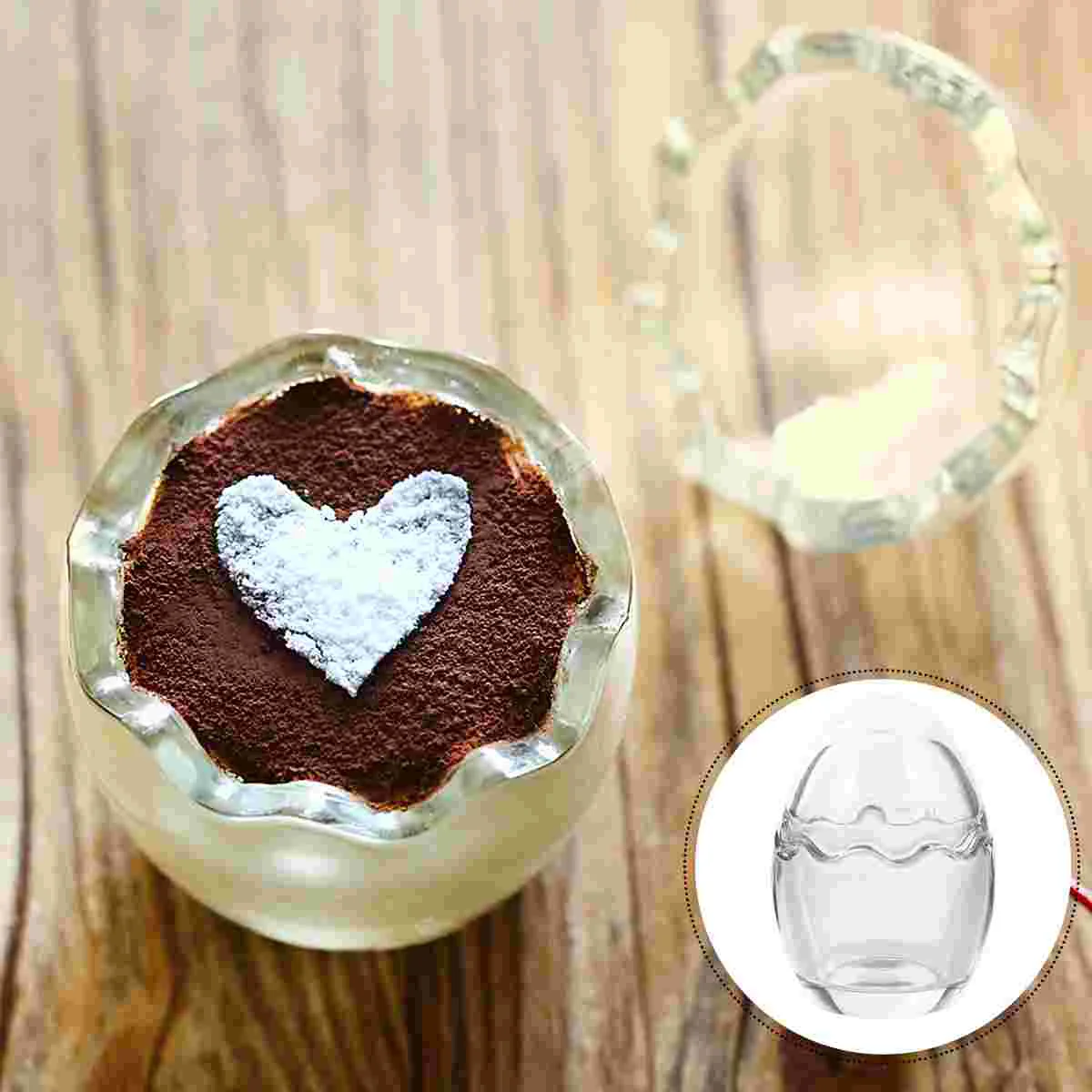 

Glass Bowl Yogurt Jars Cup Dessert Bowls Cups Pudding Miniclear Ice Cream Lids Container Salad Small Fruit Dip Lid Desert Trifle