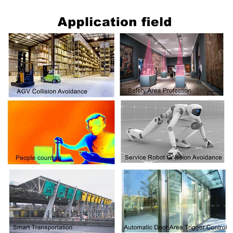 Датчик направляющей вилочного погрузчика IP 67 промышленная защита 3D