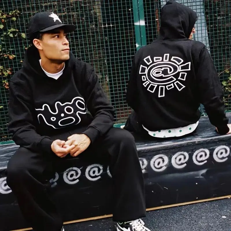 Спортивный костюм ADWYSD для мужчин и женщин хлопковая кофта с капюшоном штаны