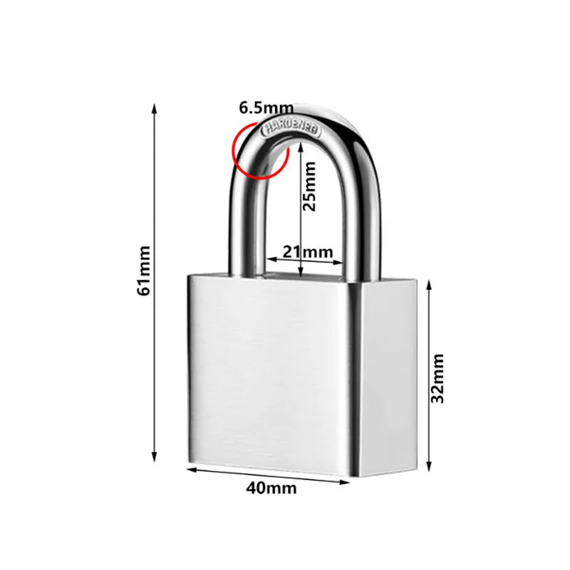 Оптовая продажа OEM замок из нержавеющей стали 40 мм водонепроницаемый навесной