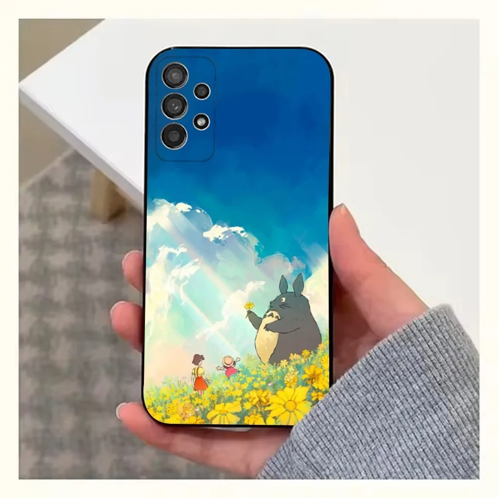 Чехол для телефона с рисунком T-Totoro-ES Samsung S25 S24 S23 S22 S20 S21 S10 Ultra Plus Lite FE мягкий