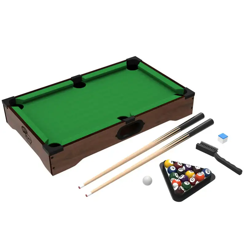 

Pool Table Set with Sticks, Cue Balls, Chalk, and More