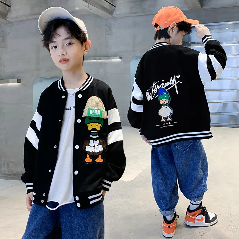 

Куртка с круглым вырезом и мультяшным принтом для мальчиков 4-14 лет