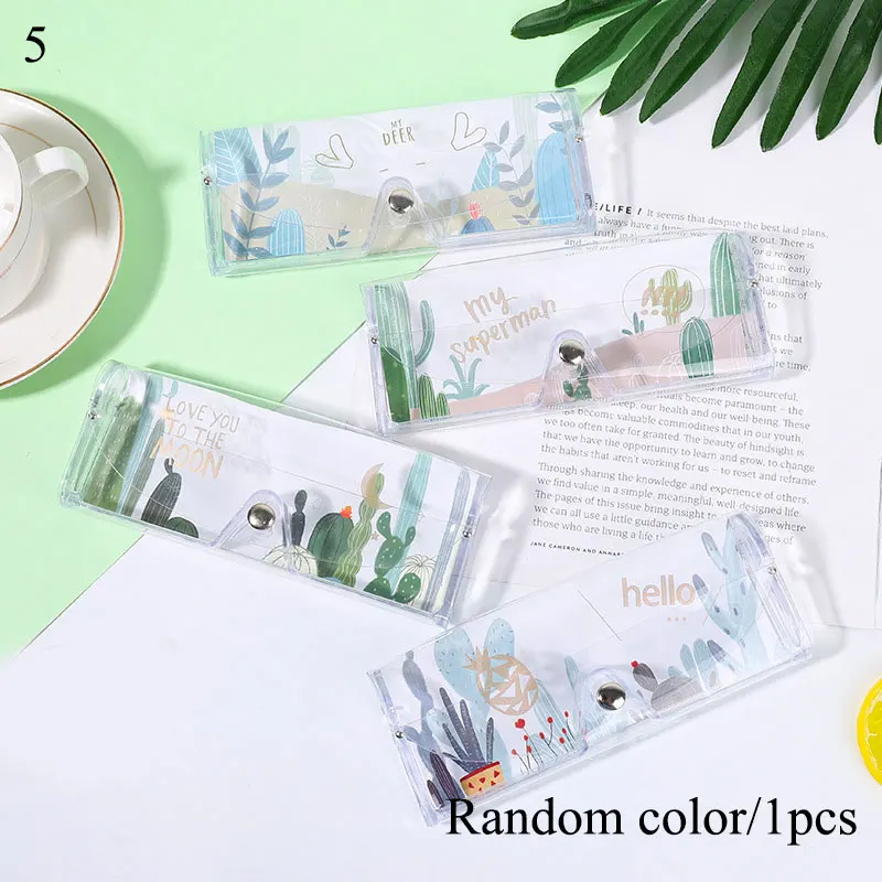 

Милая мультяшная дорожная женская прозрачная пластиковая коробка для очков Чехол защитный держатель Футляр для очков аксессуары для очков