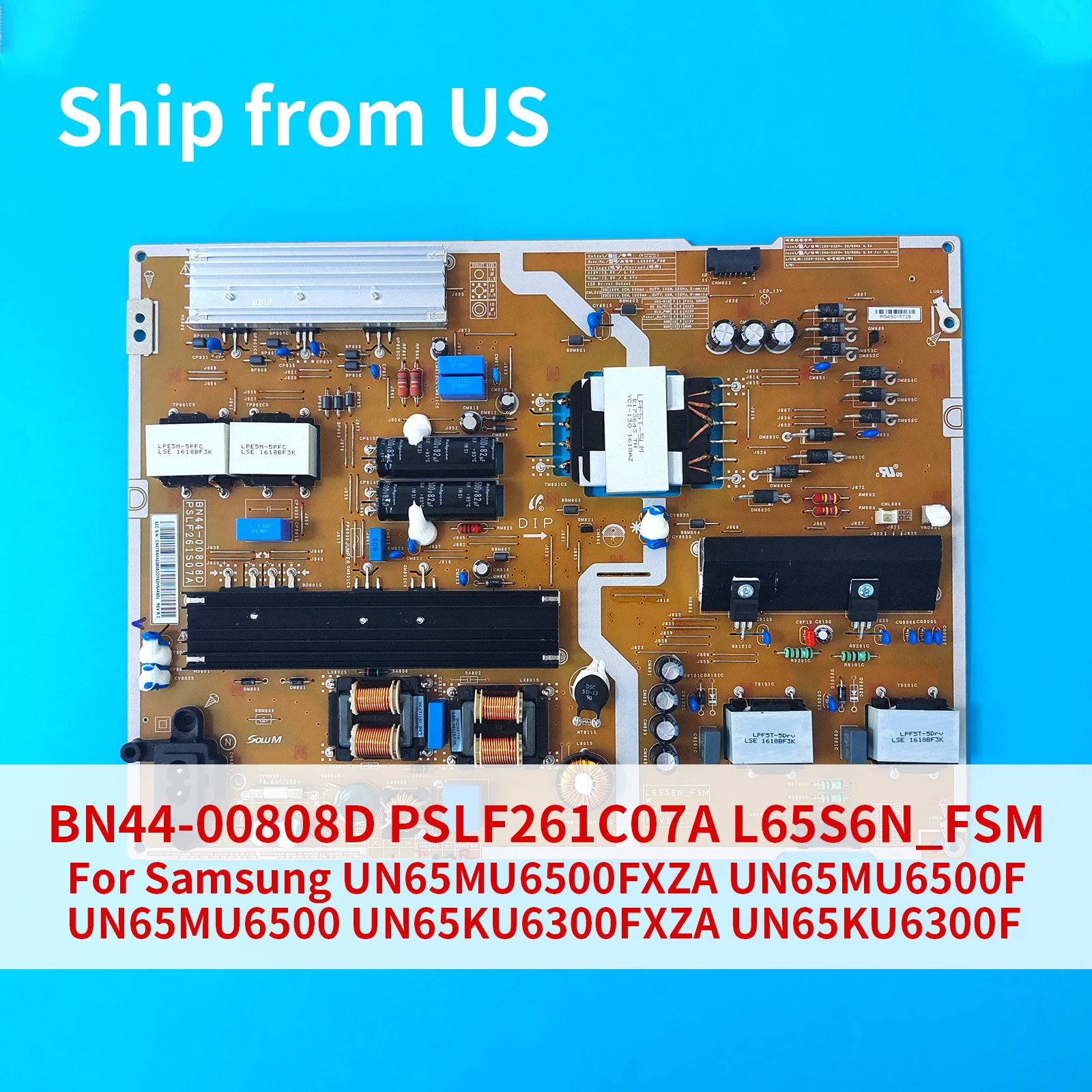 

BN44-00808D PSLF261C07A l65s6n _ FSM плата питания для оригинального 65-дюймового телевизионного источника питания, герметичная пластина BN44-00808A