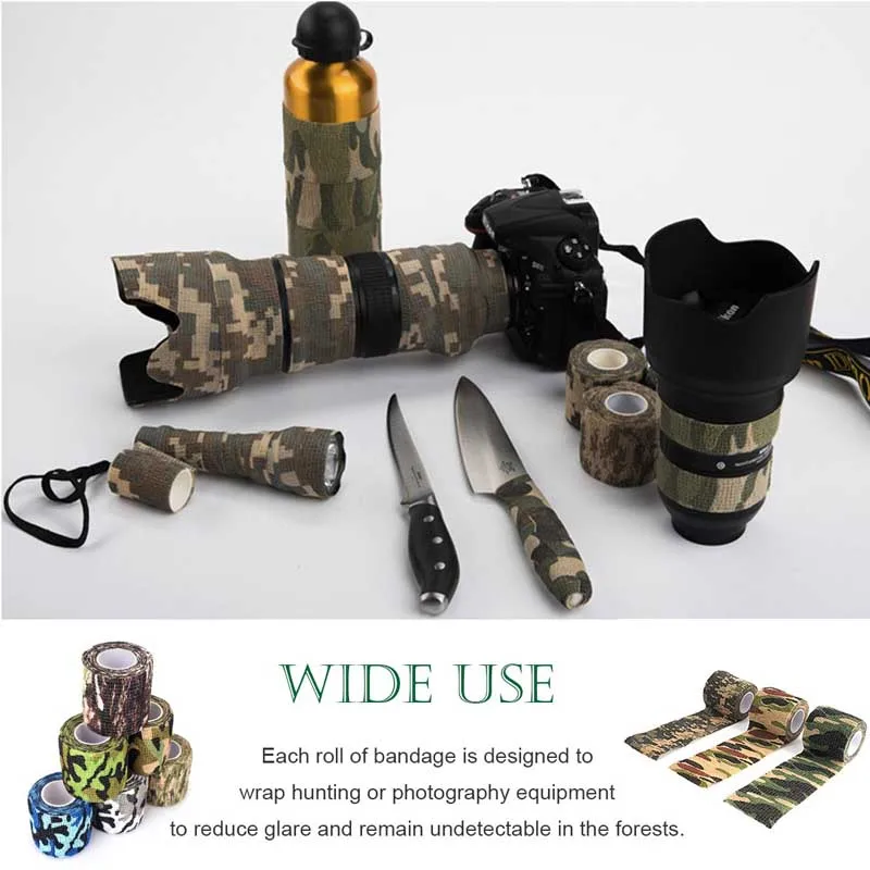 Горячая Распродажа самоклеящаяся эластичная лента для улицы камуфляжная