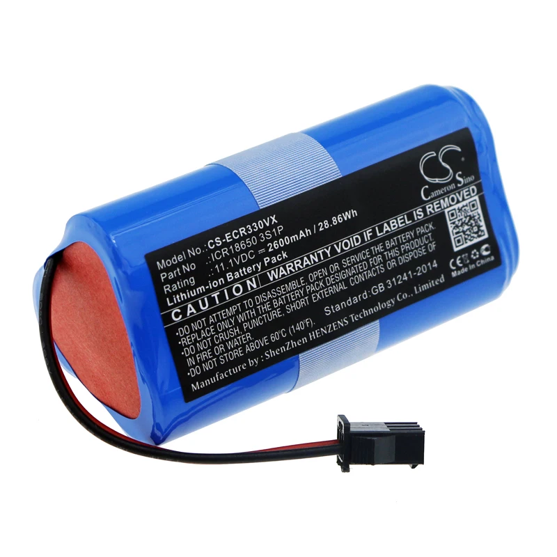 

Vacuum 2600mAh Battery For Ecovacs ICR18650 3S1P Dora CR330 CR331 CR332 CR333 CEN330 CEN331 CEN332 Ecovacs