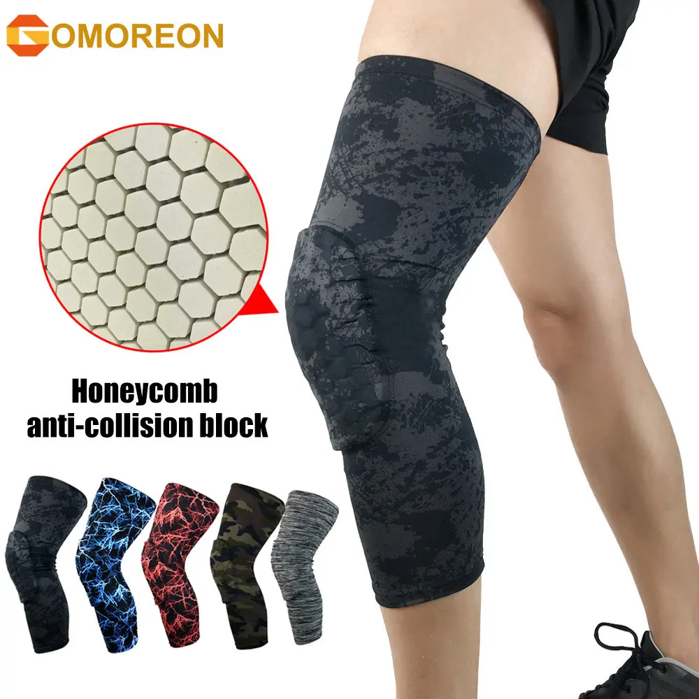 

Sports Anti-slip Full Length Compression Leg Sleeves Calf Shin Splint Support Protector for Cycling Running Basketball