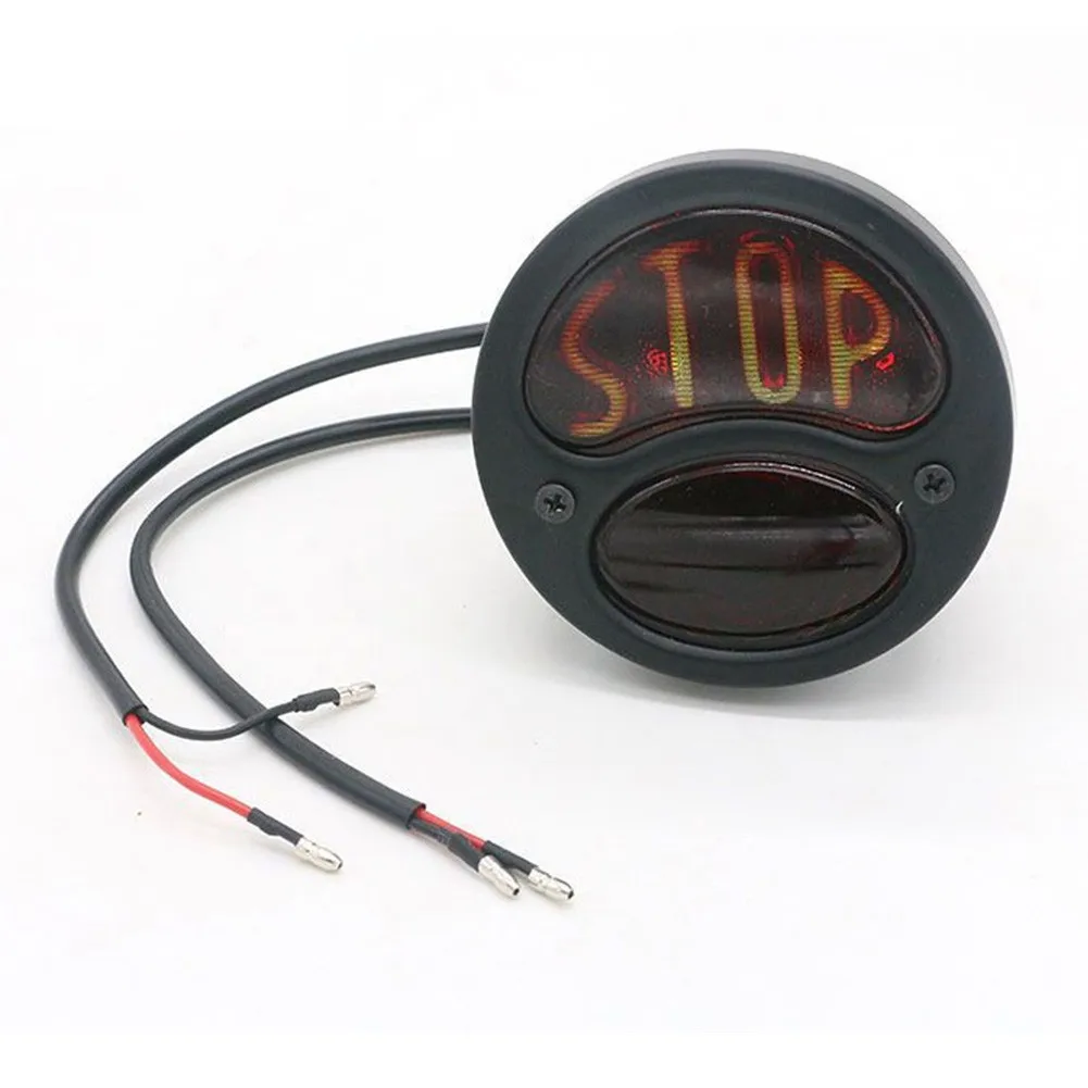 

Vintage Tail Brake Stop Light For Car Accessories Parts Replacement Taillight Tail Chrome/Black For Ford Durable