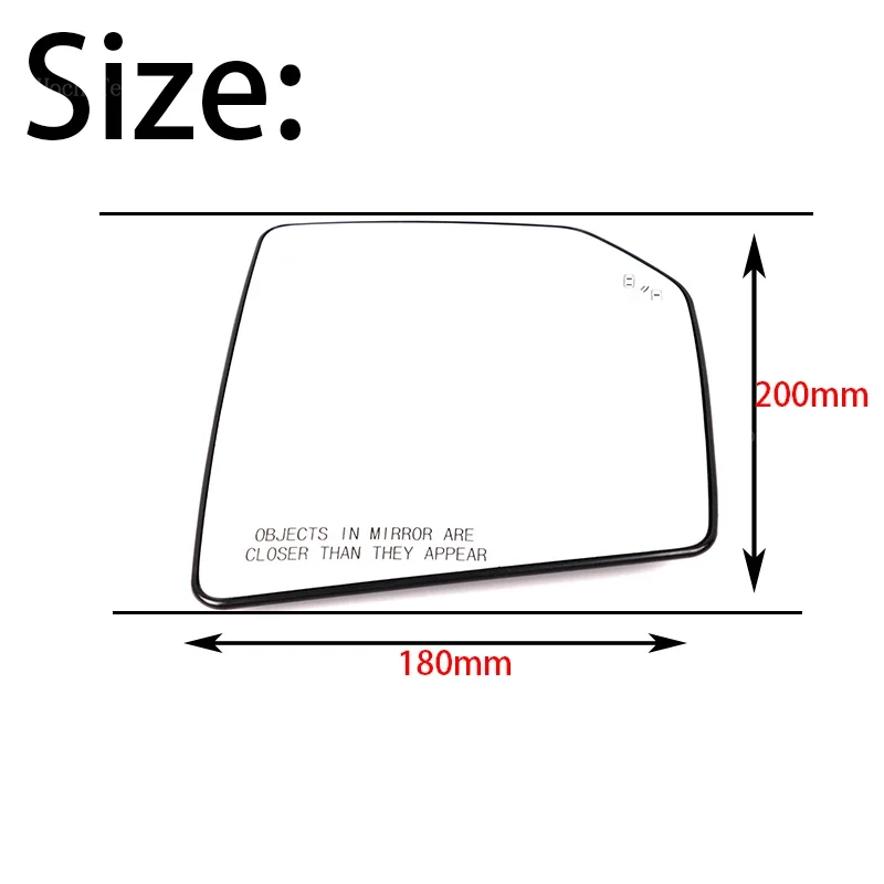 Нагревательный боковой объектив стекло для дверного крыла зеркальное Ford F-150 F150 XL