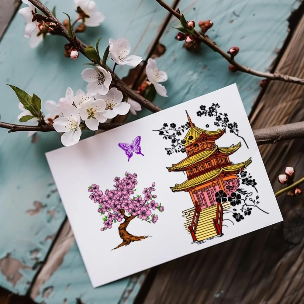 Прозрачные штампы восточной тематики