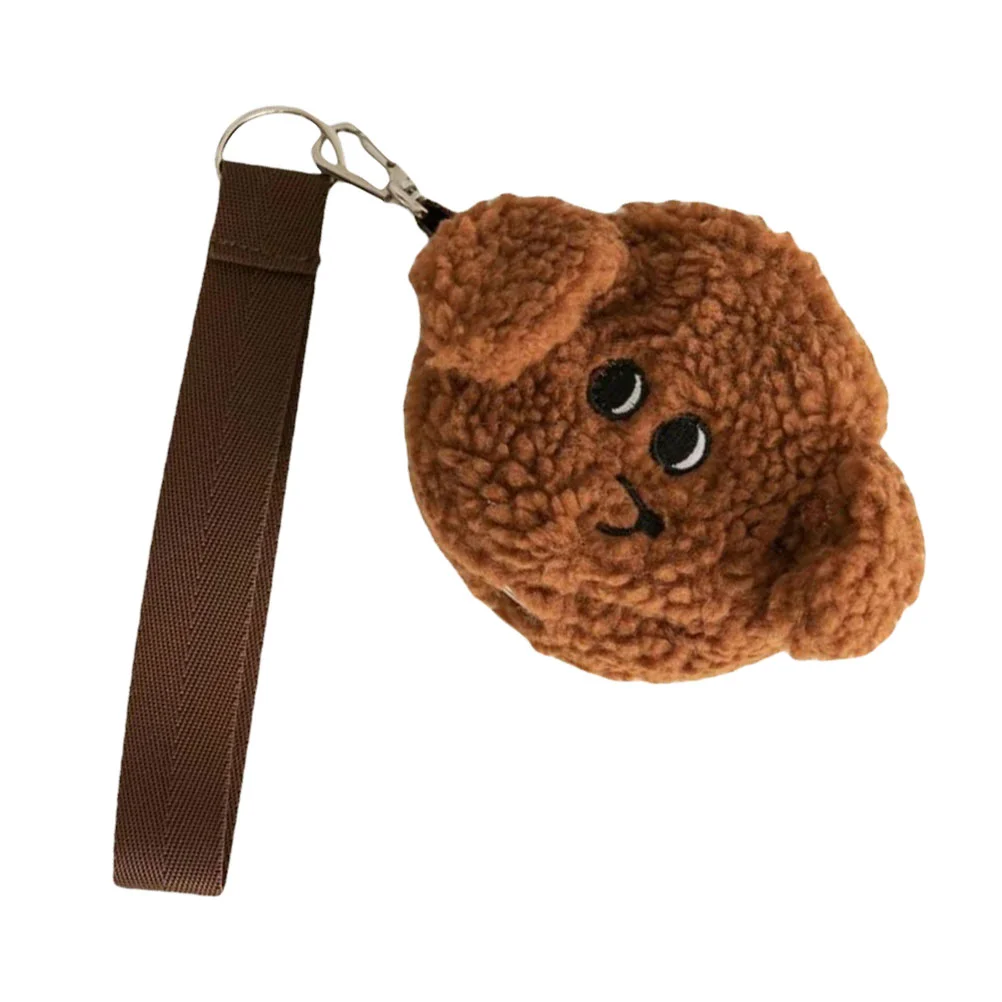

Plush Pet Poop Bag Carrier Cartoon Dog Poop Bag Holder Pet Waste Bag Plush Pendant