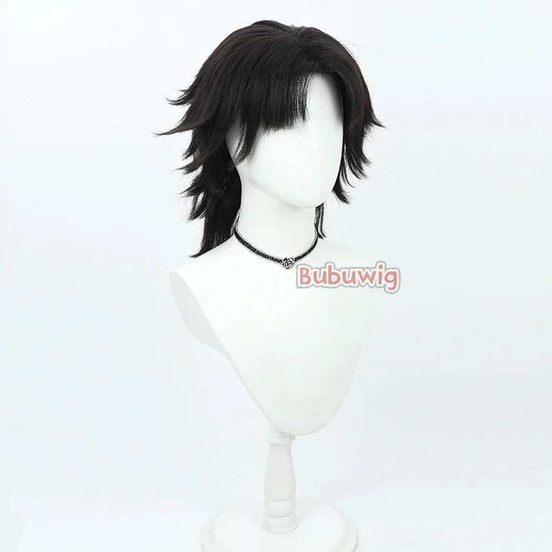 Bubuwig синтетические волосы Grigori Efimovich Rasputin парики для косплея Fate FGO короткие черные