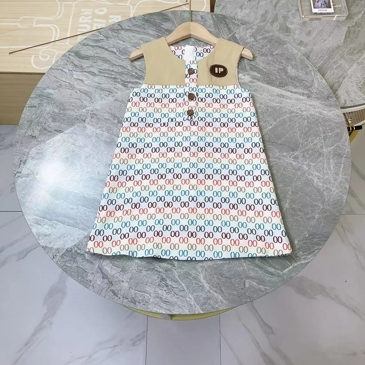 

Children's clothing design girls' dress sleeveless summer dress luxury brand children's Party Baby Girl Dress high quality