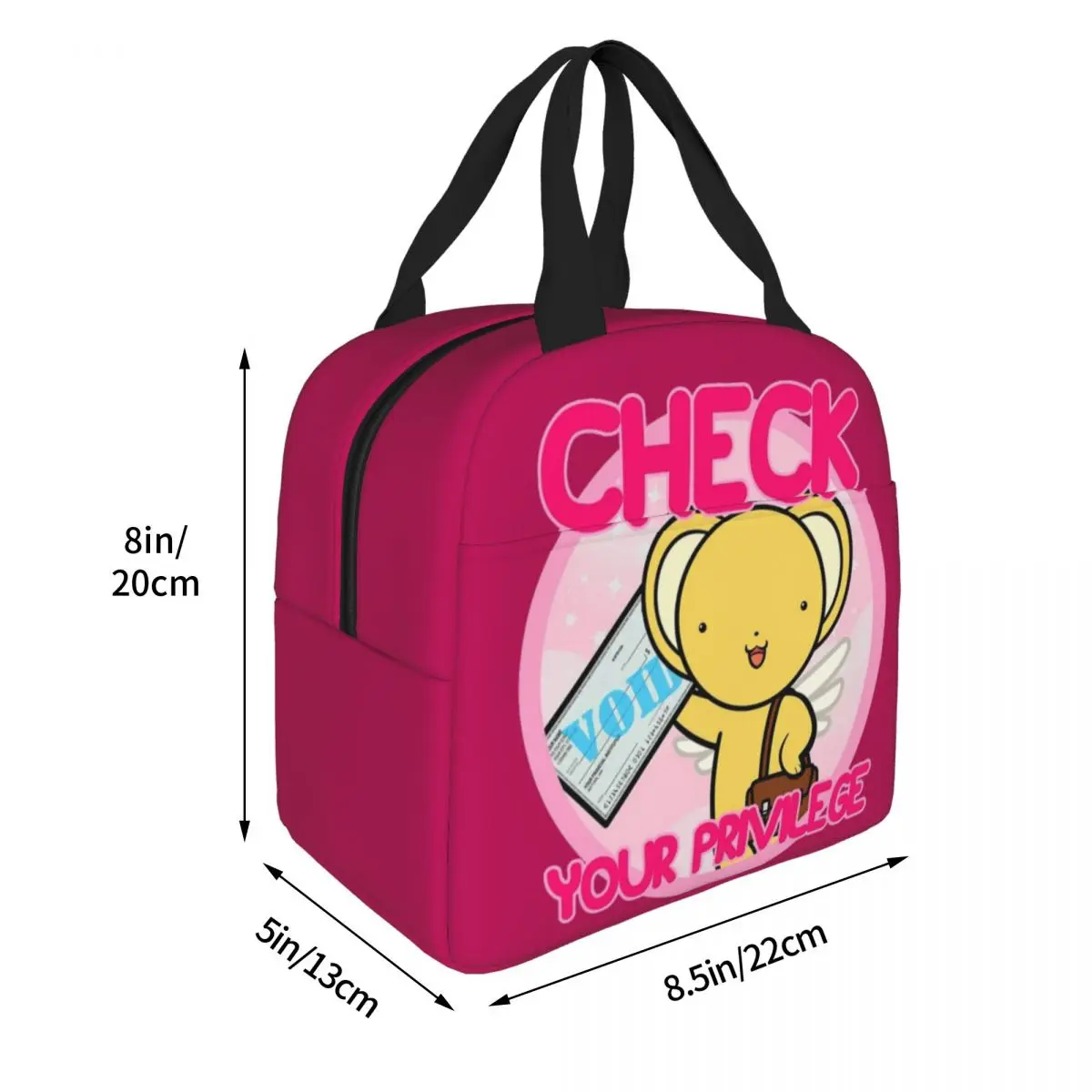 Брелок Cardcaptor Sakura Kero говорит что проверили изолированная сумка для ланча