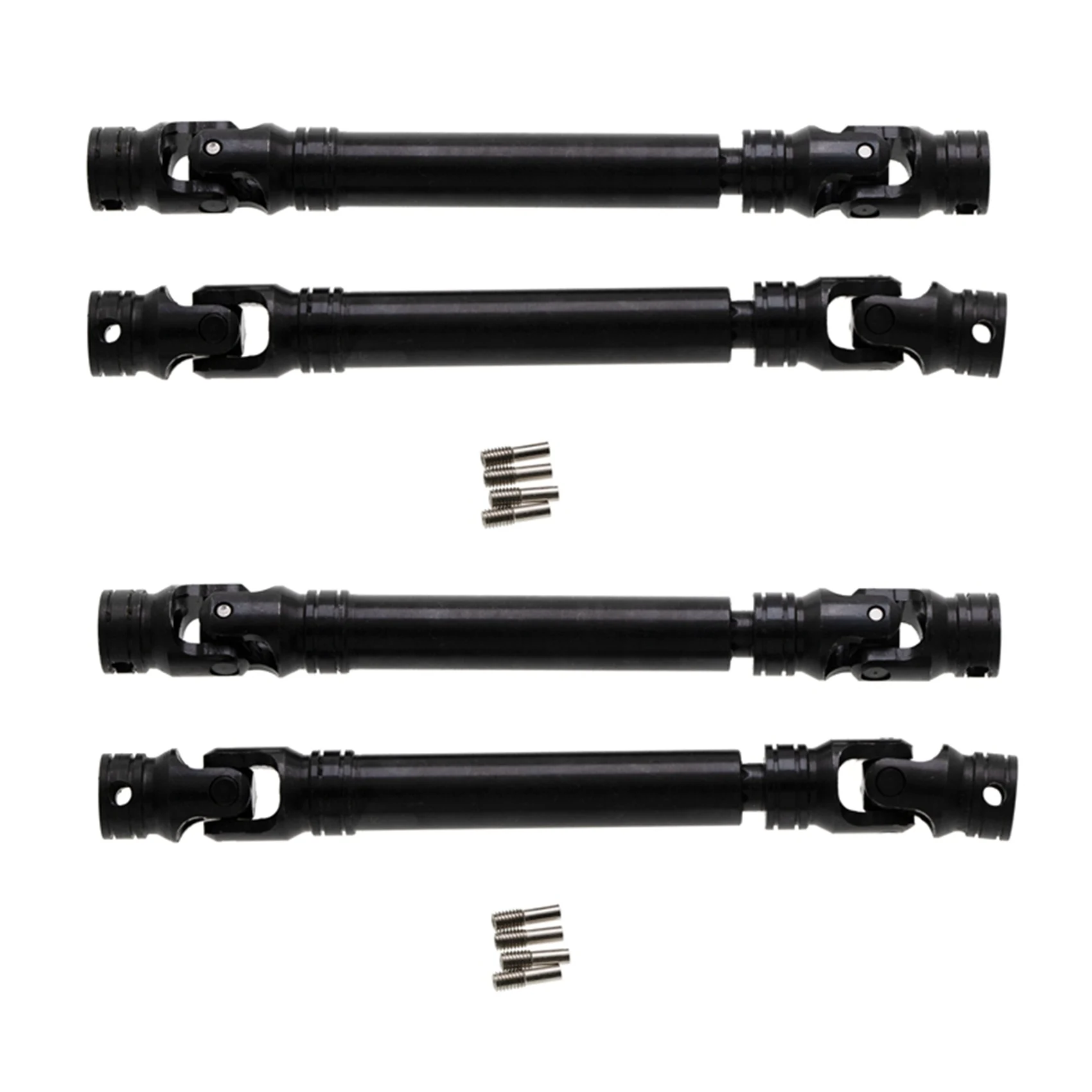 

4PCS Metal Splined Drive Shaft 107-159Mm For 1/10 RC Crawler 313Mm Wheelbase Axial SCX10 SCX10 II Parts Accessories