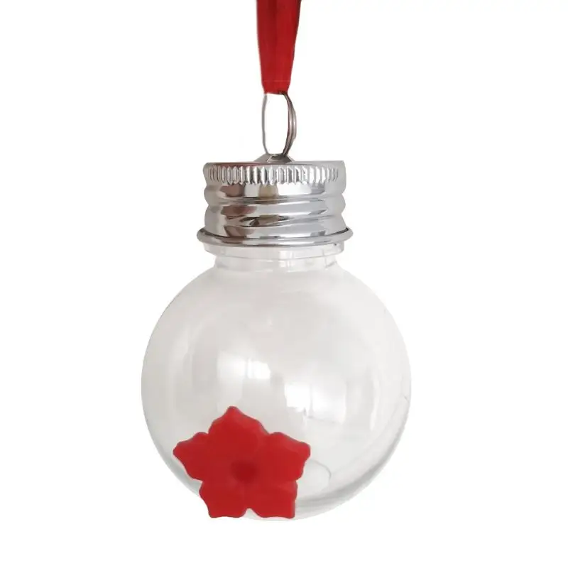 

Hand Hummingbird Feeder Mini Wild Bird Feeder Single Port Design Handheld Round Bulb Bird Feeders For Outdoors Garden Backyard