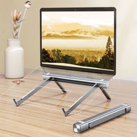 gearvita r8 laptop stand adjustable aluminum alloy cooling notebook stand foldable portable laptop stand for macbook