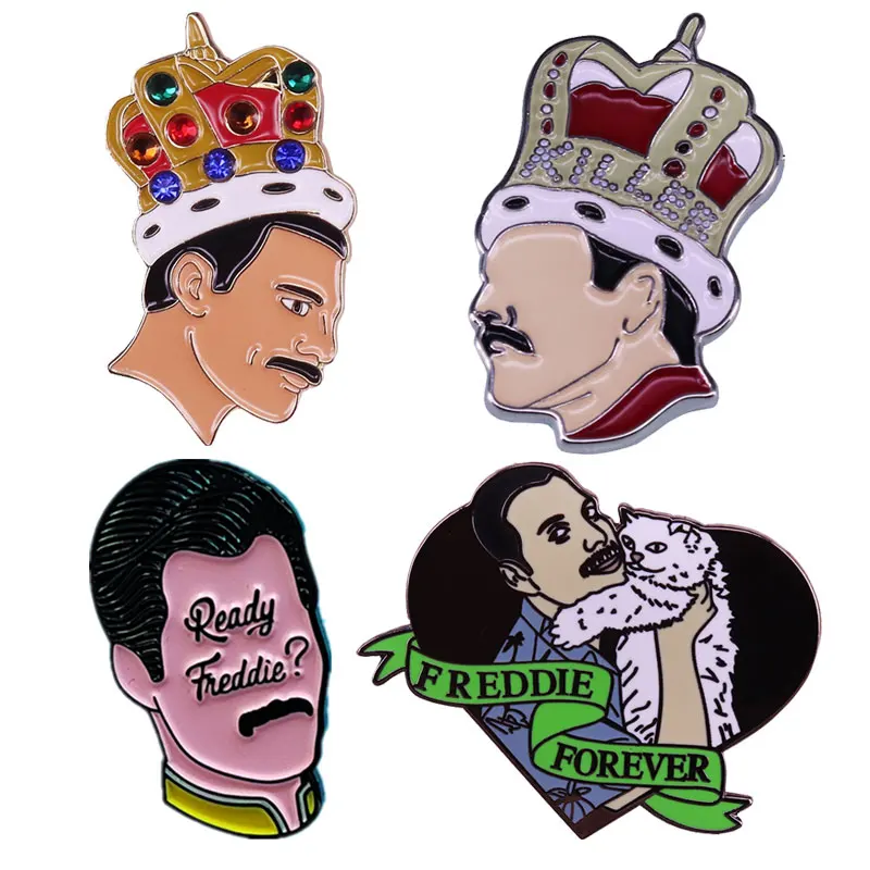 

Rock Band Pop Singer Music Enamel Pins Metal Inspiration Brooch Badge Jewellery Clothes Hat Backpack Accessory Collect Gifts