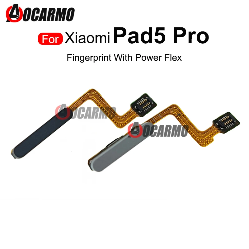 

1Pcs For Xiaomi Pad5 Pro Fingerprint Home Snesor Flex Cable Power On Off Flex Repair Part